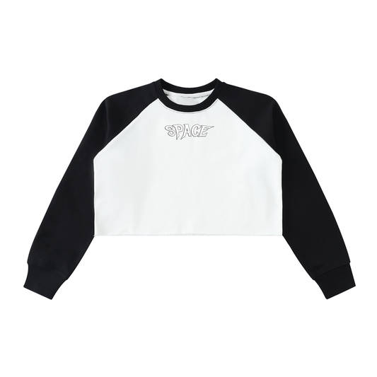 Space Woman Crop Sweatshirt