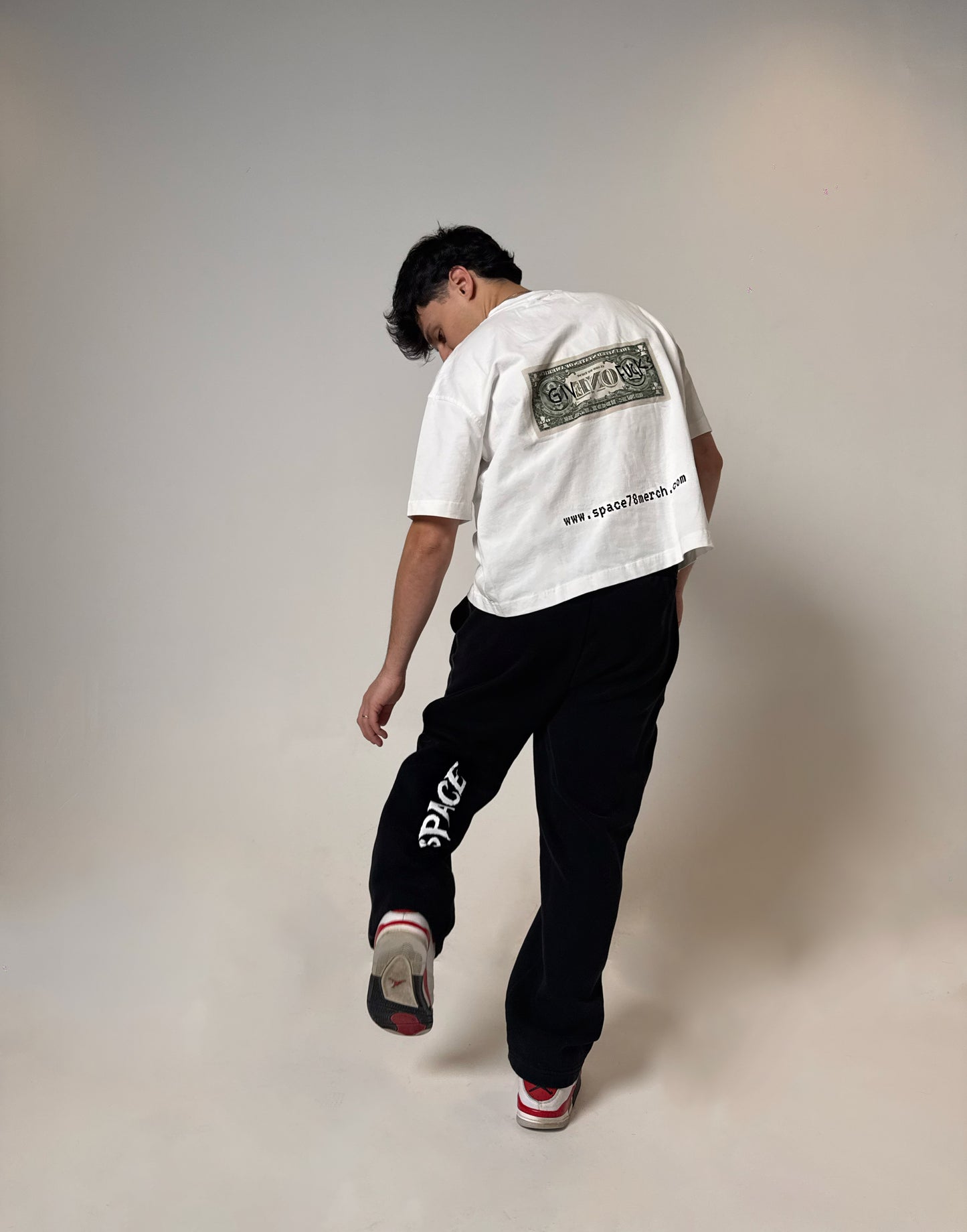 "GiveOneFuck" Space Sweatpants