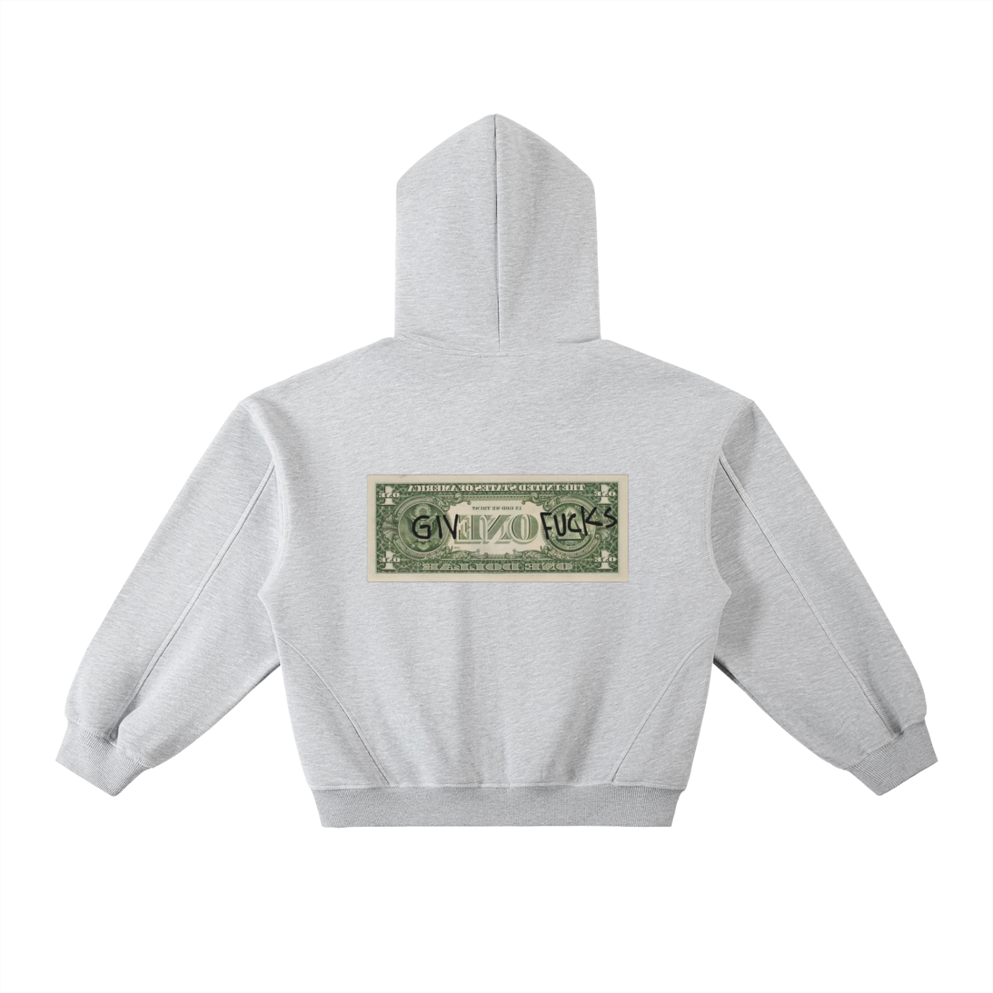 "GiveOneFuck" Space Boxy Hoodie