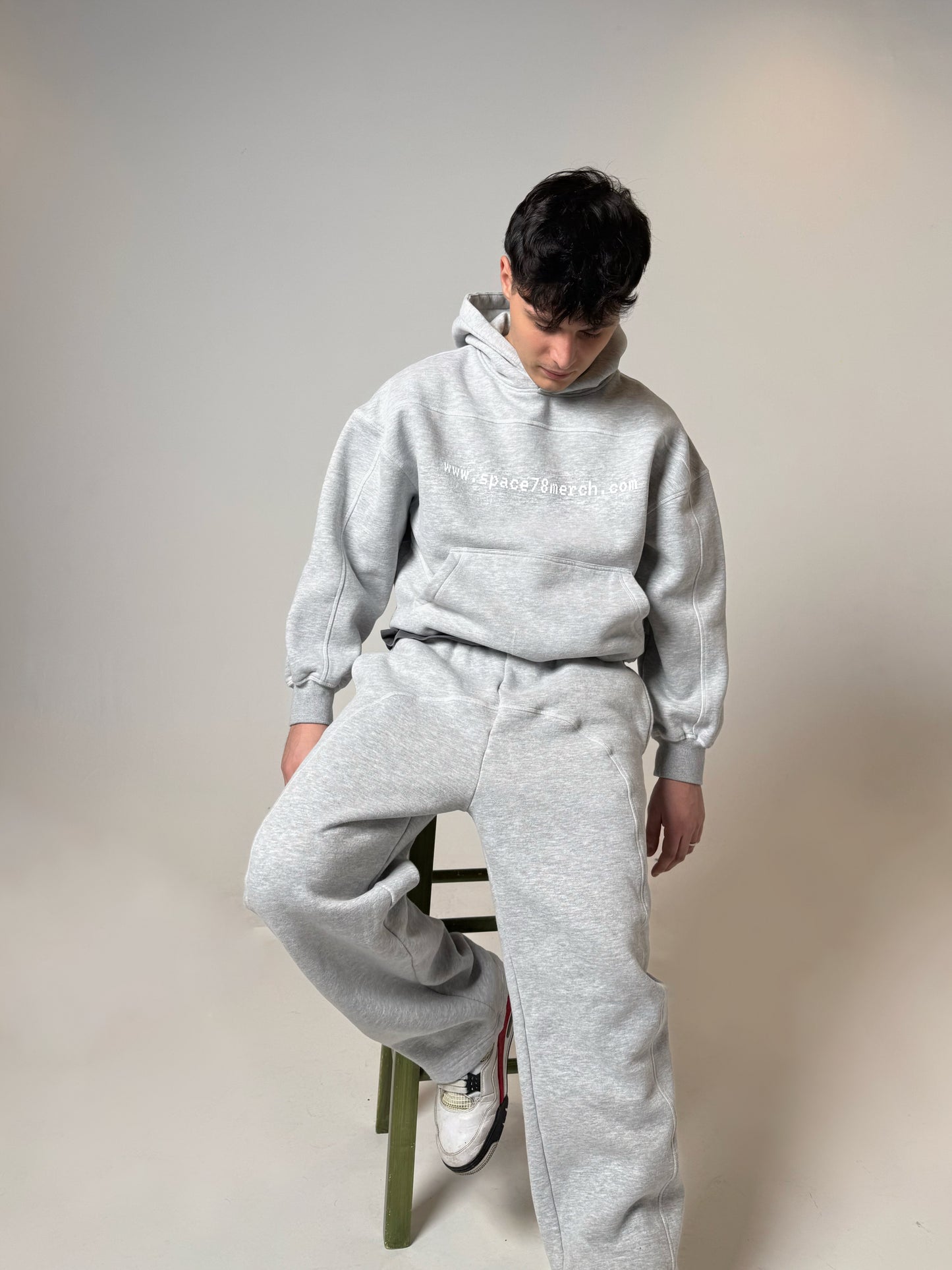 "GiveOneFuck" Space Boxy Hoodie