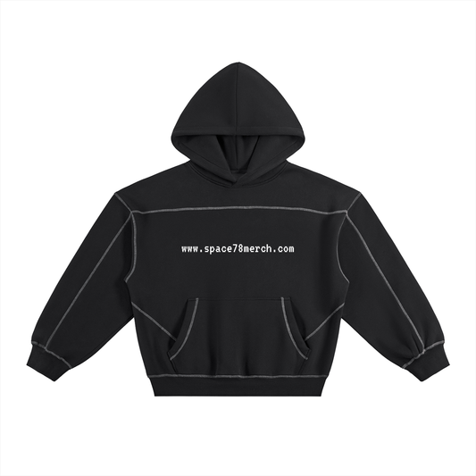 "GiveOneFuck" Space Boxy Hoodie