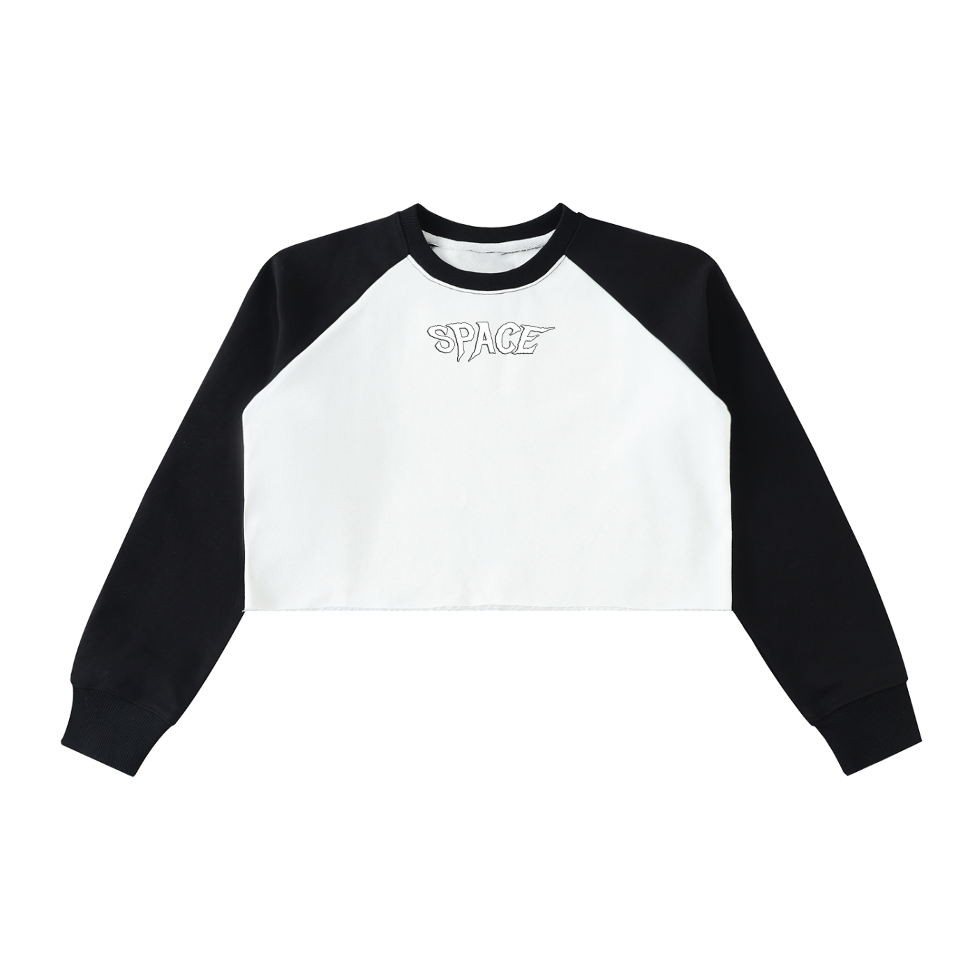 Space Woman Crop Sweatshirt
