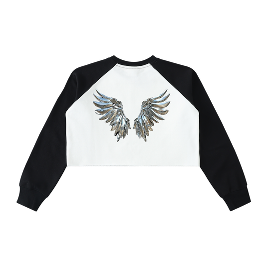Space Woman Crop Sweatshirt