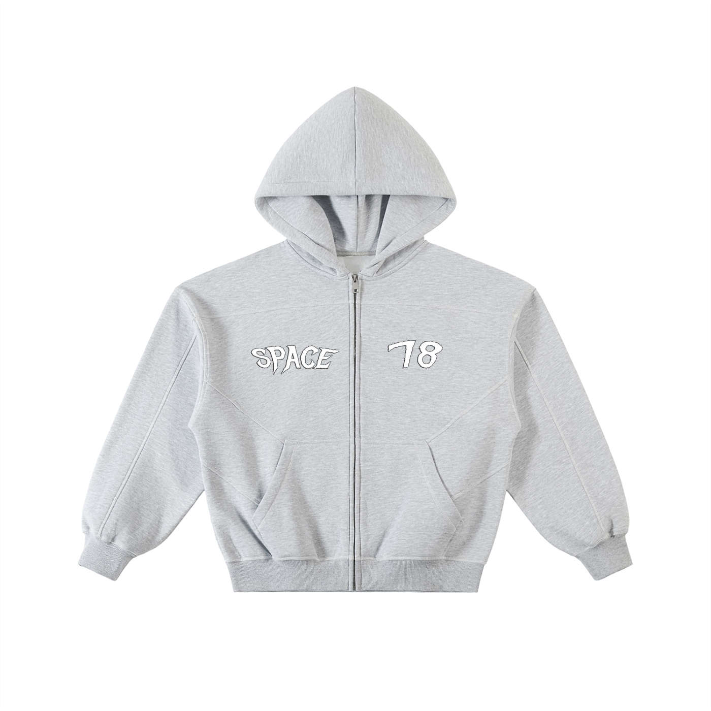 "GiveOneFuck" Space Zip Hoodie